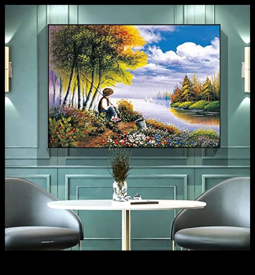 Krāsu audekls: stilīga dārza māksla katram gadalaikam