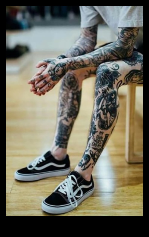 Leģendas ar tinti: meistarība atklāta jūsu apakšējās ekstremitātēs