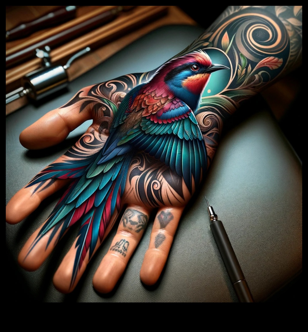 Beyond the Palms: ienirstiet Statement Hand Art valdzināšanā