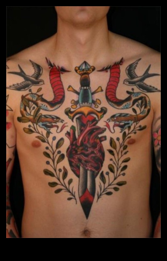 Jūrnieka prieks: jūras šarms klasiskajos tradicionālajos tetovējumos