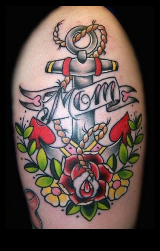 Jūrnieka prieks: jūras šarms klasiskajos tradicionālajos tetovējumos