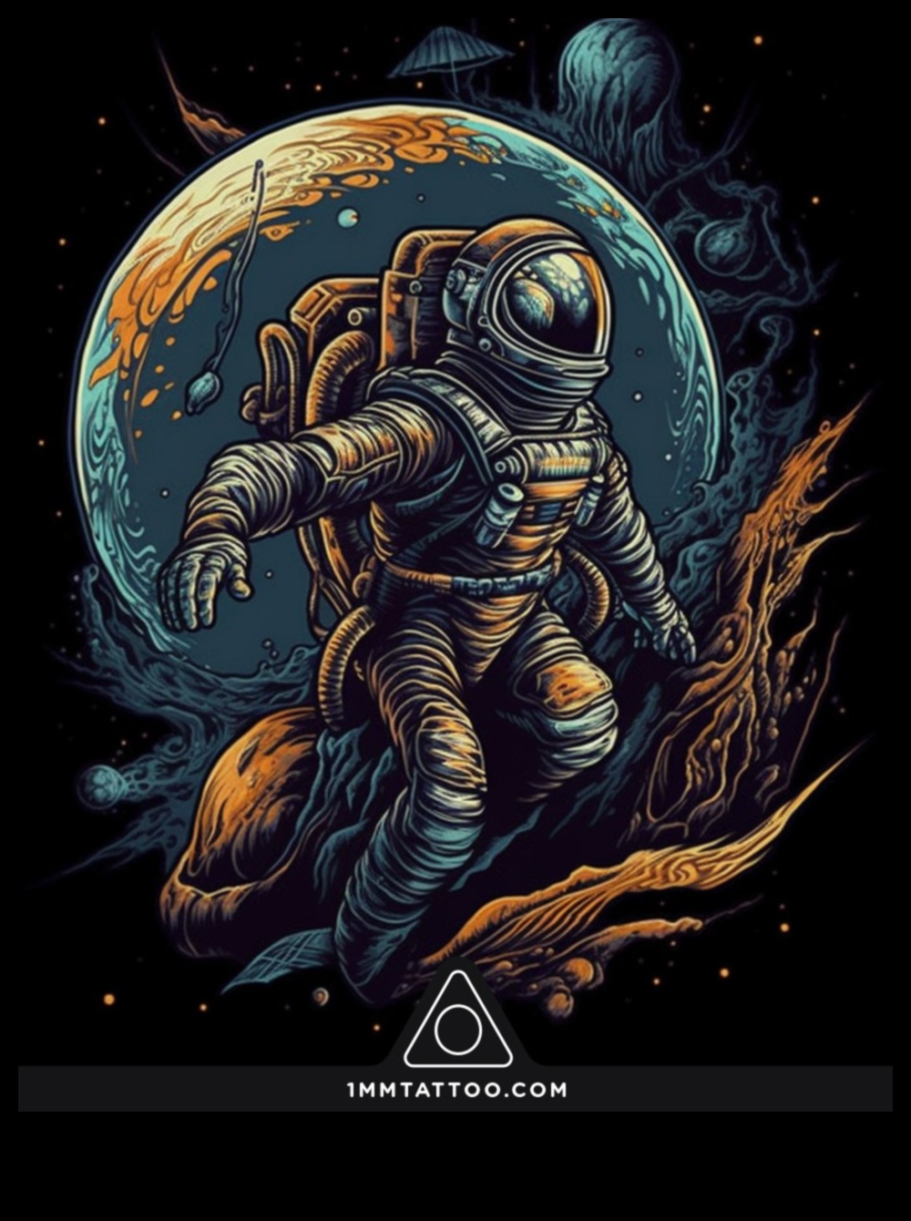 Debesu audekli: kosmisko elementu izpēte aizraujošos un unikālos tetovējumos