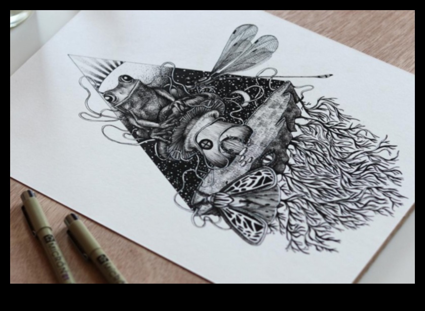 Tintes sapņi: tēlaini un sirreāli darbi ķermeņa rotājumos