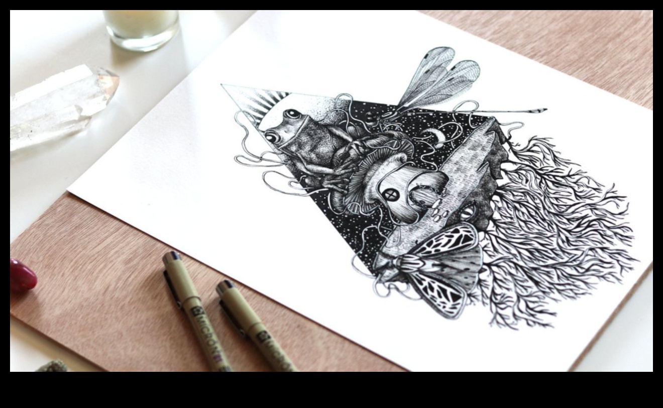 Tintes sapņi: tēlaini un sirreāli darbi ķermeņa rotājumos