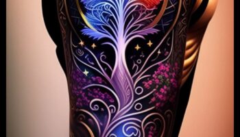 Debesu audekli: kosmisko elementu izpēte aizraujošos un unikālos tetovējumos